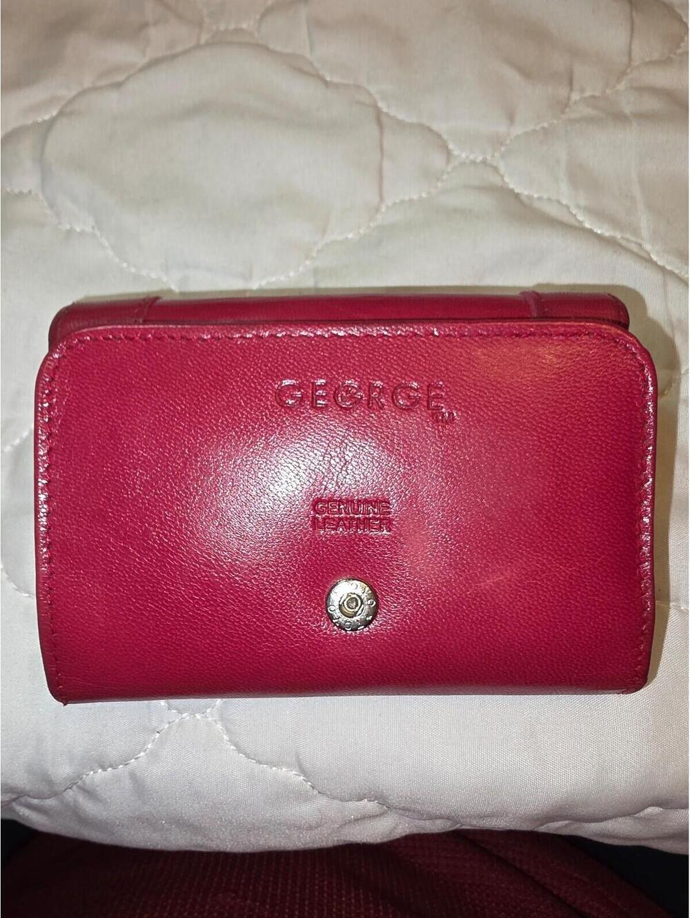 Vintage Genuine leather tri-fold wallet.